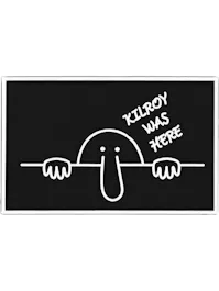 101 Inc. KILROY WAS HERE 3D PVC Patch