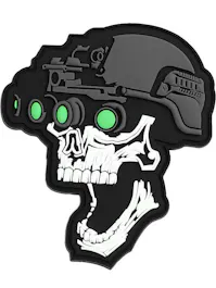 101 Inc. Night Vision Skull 3D PVC Patch