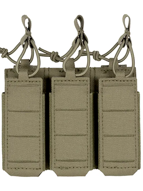 8Fields Tactical Laser-Cut Triple Pistol MOLLE Magazine Pouch