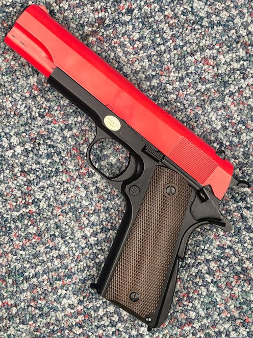 Golden Eagle BY-105267 - 1911 GBB Pistol Replica; PTT Red