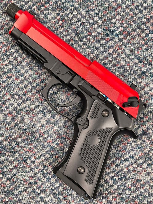 CYMA BY-105398 CM.132S Pistol MOSFET Edition; Black; PTT Red