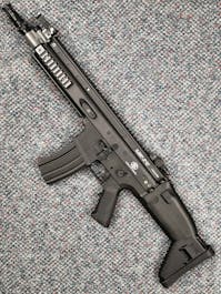 Cybergun BY-105350 FN MK16 SCAR-L 10-Inch AEG; Kestrel Basic ETU; Black
