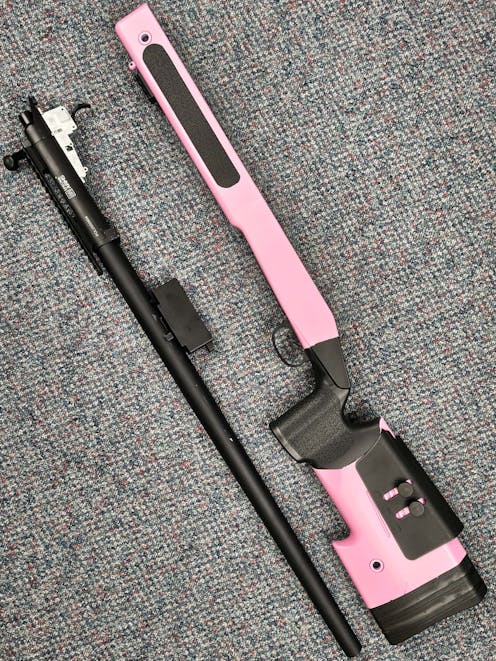 Specna Arms BY-105302 - SA-S02 CORE™ Sniper Rifle w/Scope & Bipod; High-Power Version; Black; PTT Pink