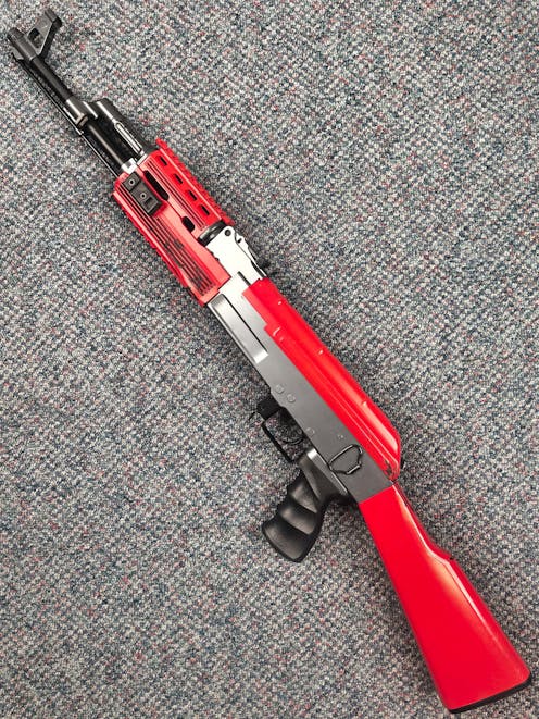 CYMA BY-105482 - CM.028A AK-47 Tactical AEG; PTT Red