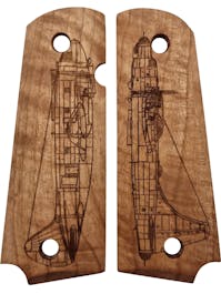 Cybergun Bomber Wood Pistol Grip Plates for 1911
