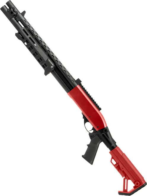 Golden Eagle EMG Strike Industries M870 VOA Custom Gas Shotgun; M4 Stock