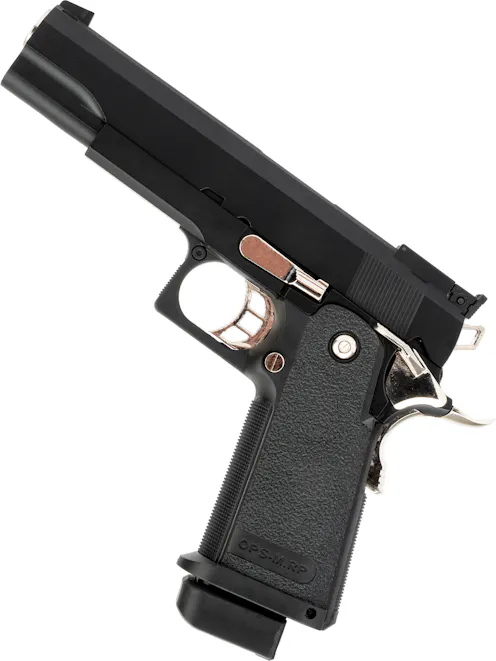 Golden Eagle 3302 Hi-Capa 5.1 Silver OPS GBB Pistol