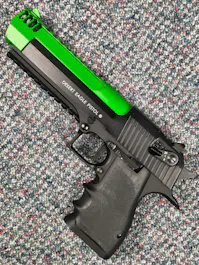 Cybergun BY-104373 - Desert Eagle L6 .50AE CO2 GBB Pistol; FULL AUTO; PTT Green
