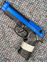 SRC BY-104140 - B92 Model GBB Pistol; PTT Blue