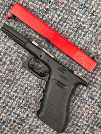 Umarex BY-105570 - GLOCK 17 Gen.4 GBB Pistol; PTT Red