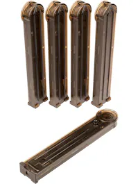 King Arms 100rnd Mid-Cap Magazine for King Arms P90 AEGs; 5 Pack