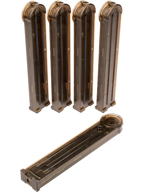 King Arms 100rnd Mid-Cap Magazine for King Arms P90 AEGs; 5 Pack
