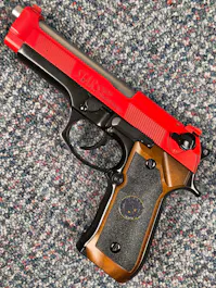 WE BY-105474 - Biohazard B92 Gen.2 GBB Pistol; Full Auto; PTT Red