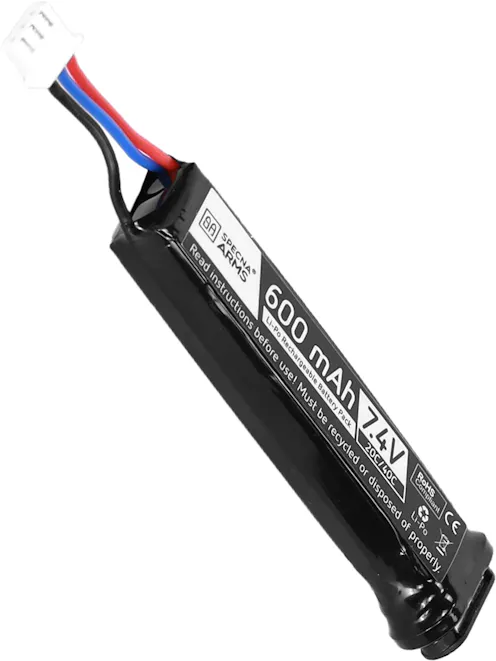 Specna Arms 7.4v 600mAh 20c LiPo AEP Battery