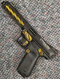 Lancer Tactical BY-105615 - Tandemkross CTHULHU GBB Pistol; Gold