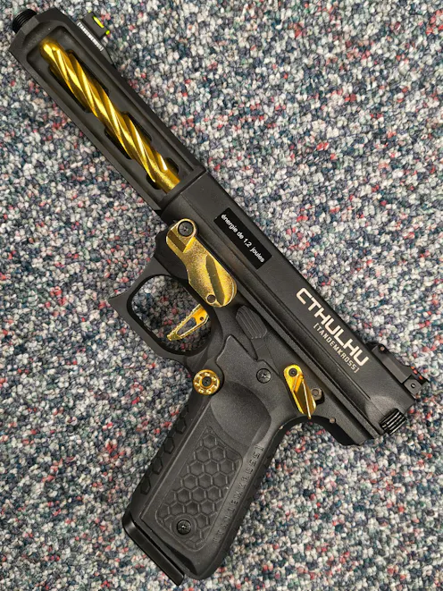 Lancer Tactical BY-105615 - Tandemkross CTHULHU GBB Pistol; Gold
