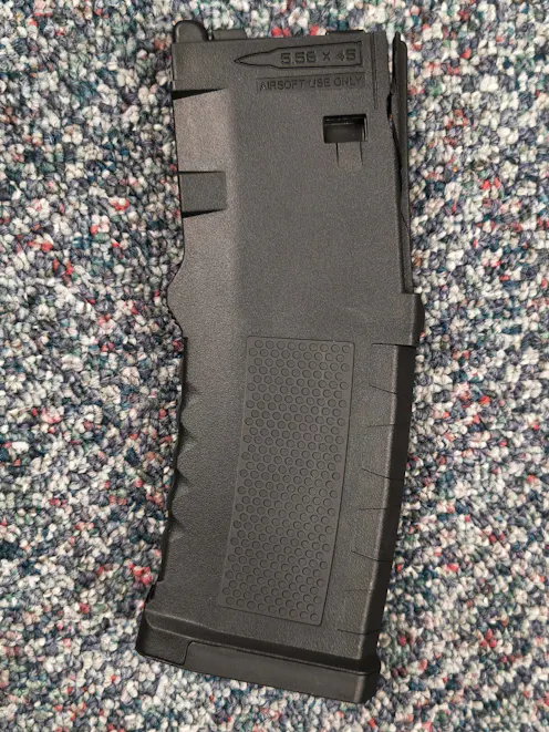 Double Eagle BY-105551 - 35rnd Magazine for Noveske N4 MWS GBBRs; Black