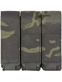 8Fields Tactical Laser-Cut MOLLE Triple Pistol Magazine Pouch