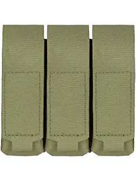 8Fields Tactical Laser-Cut MOLLE Triple Pistol Magazine Pouch