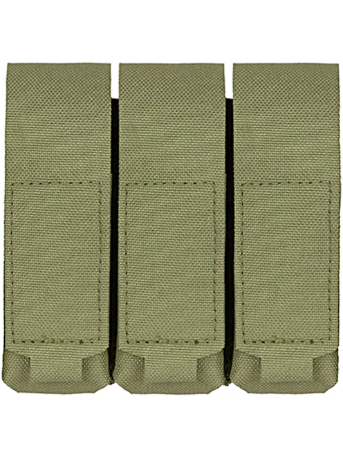 8Fields Tactical Laser-Cut MOLLE Triple Pistol Magazine Pouch