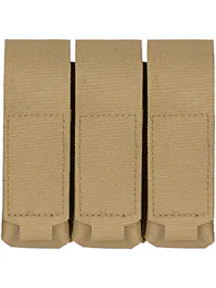 8Fields Tactical Laser-Cut MOLLE Triple Pistol Magazine Pouch