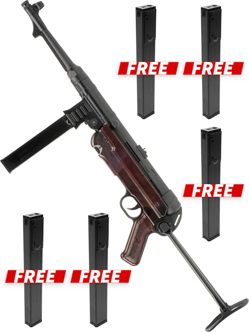 AGM MP40 AEG Submachine Gun Replica; Gen.2 *FREE MAG PACK*