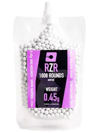 NUPROL 0.45g RZR Airsoft BBs; 1000rnd