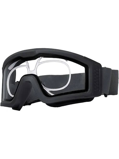 NUPROL Battle Visor Full Seal Goggles with Prescription Inserts; Dual Lens