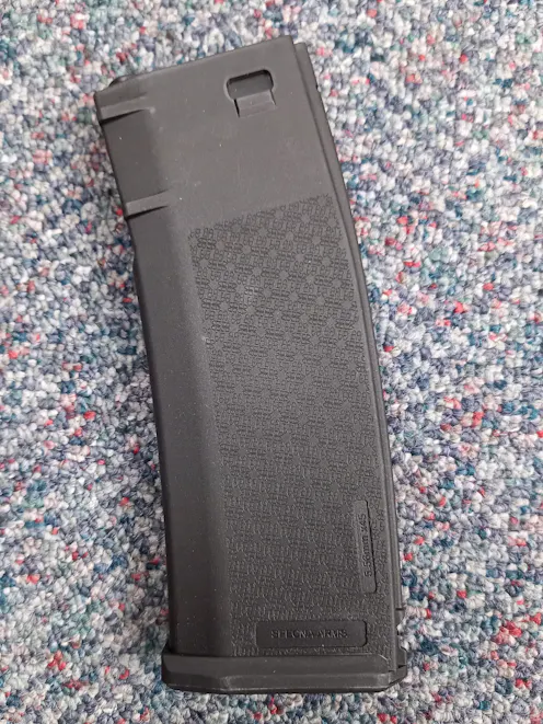 Specna Arms BY-105944 S-Mag 380rnd High-Cap Magazine for M4/AR-15 AEGs; Black