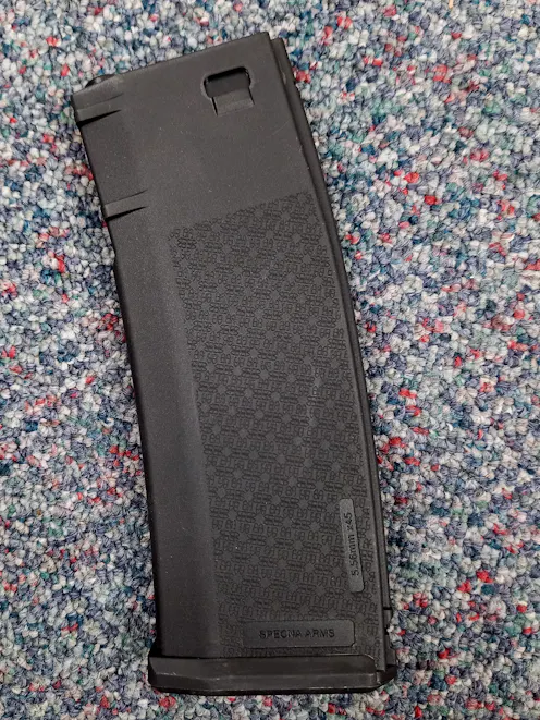 Specna Arms BY-105946 S-Mag 380rnd High-Cap Magazine for M4/AR-15 AEGs; Black