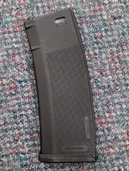 Specna Arms BY-105947 S-Mag 380rnd High-Cap Magazine for M4/AR-15 AEGs; Black