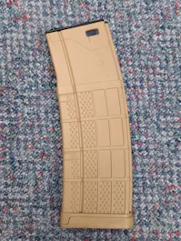 NUPROL BY-105959 L-Mag 450rnd High-Cap Magazine for M4/AR-15 AEGs; Tan