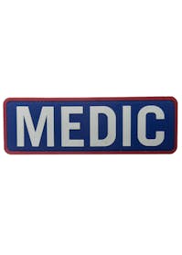 Medic PVC Velcro Patch Large - Blue