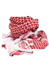 Web-tex Red & White Shemagh Scarf