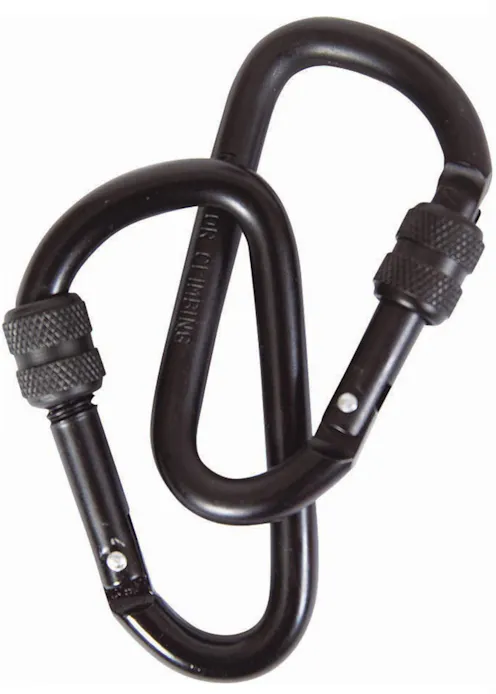 Mil-Com - 8mm Locking Carabinas - Black
