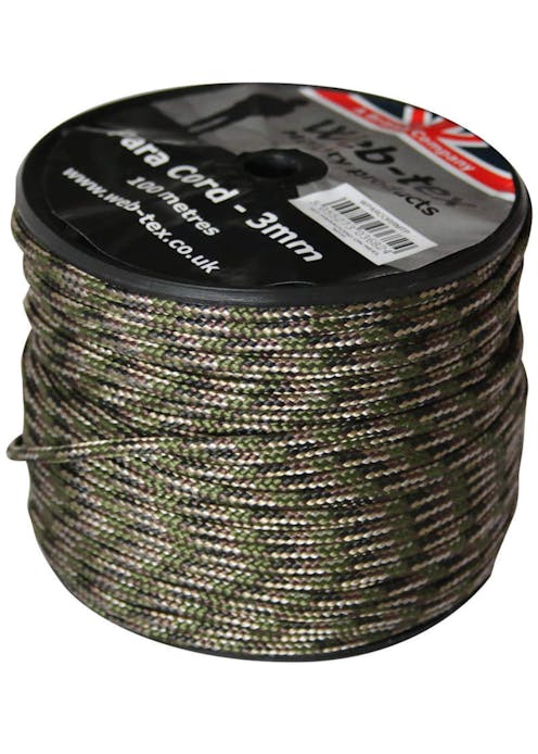Web-Tex - Para-cord 3mm 100M Reel - MTP