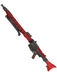 AGM MG42 Airsoft Support Rifle - Airsoft Two Tone Red