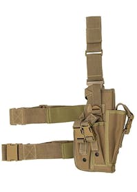 8Fields Universal Drop Leg Pistol Holster Large - Coyote Tan