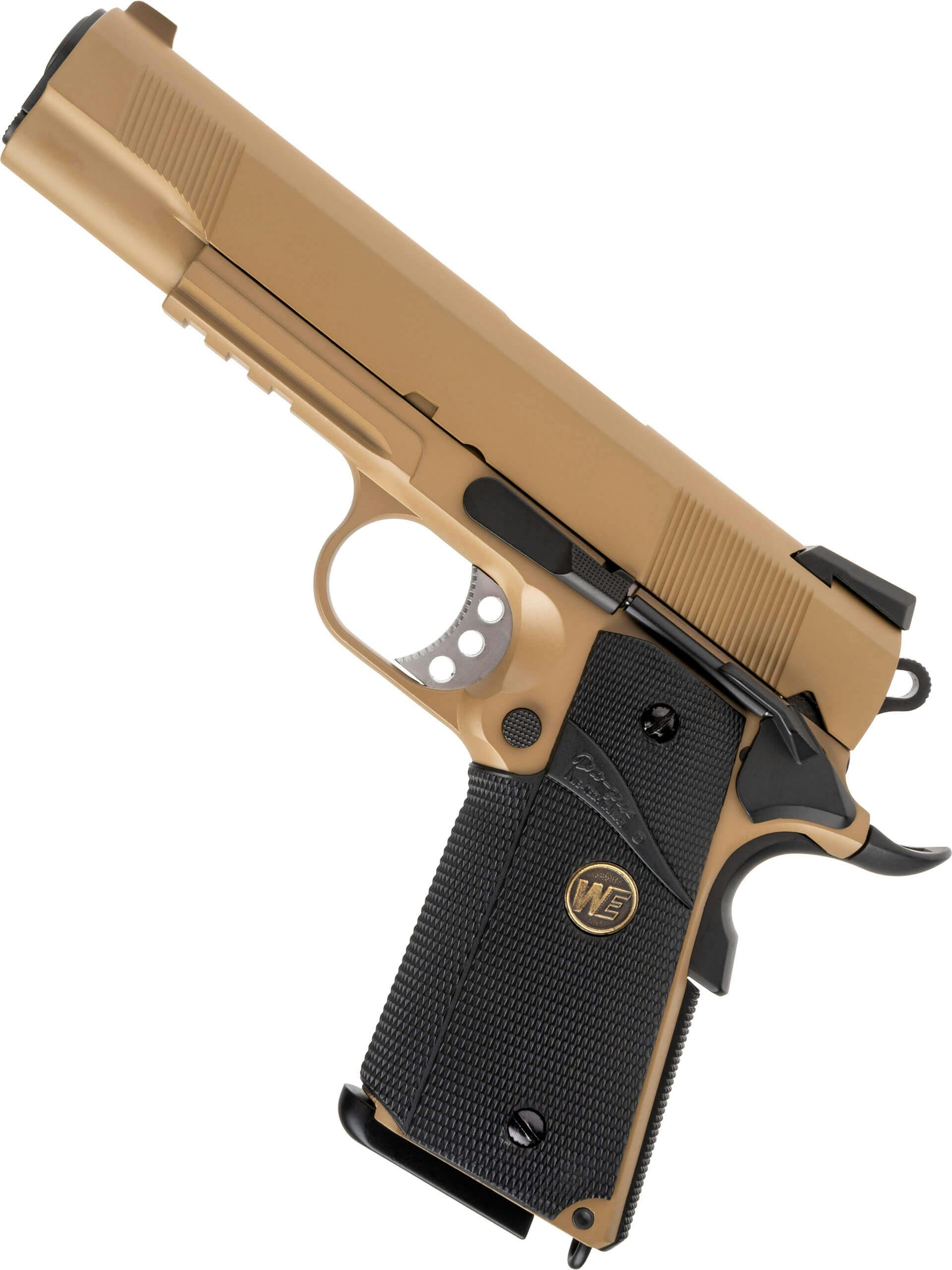 WE Europe MEU 1911 .45 SOC GBB Pistol; Railed