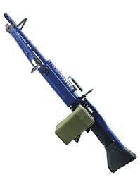 A&K M60 VN With Electric Drum Magazine - Airsoft Two Tone Blue
