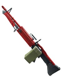 A&K M60 VN With Electric Drum Magazine - Airsoft Two Tone Red