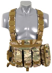 8Fields - Fully Loaded Recon Lightweight Chest Harness - Multicam Front