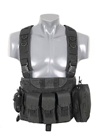 8Fields Fully Loaded Recon Lightweight Chest Harness - Black