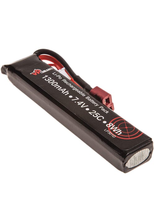 VP Racing - 7.4v 1300mAh 25C LiPo Stick Battery - Deans