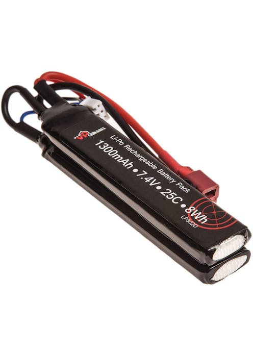 VP Racing - 7.4v 1300mAh 25C LiPo Crane Stock Battery - Deans