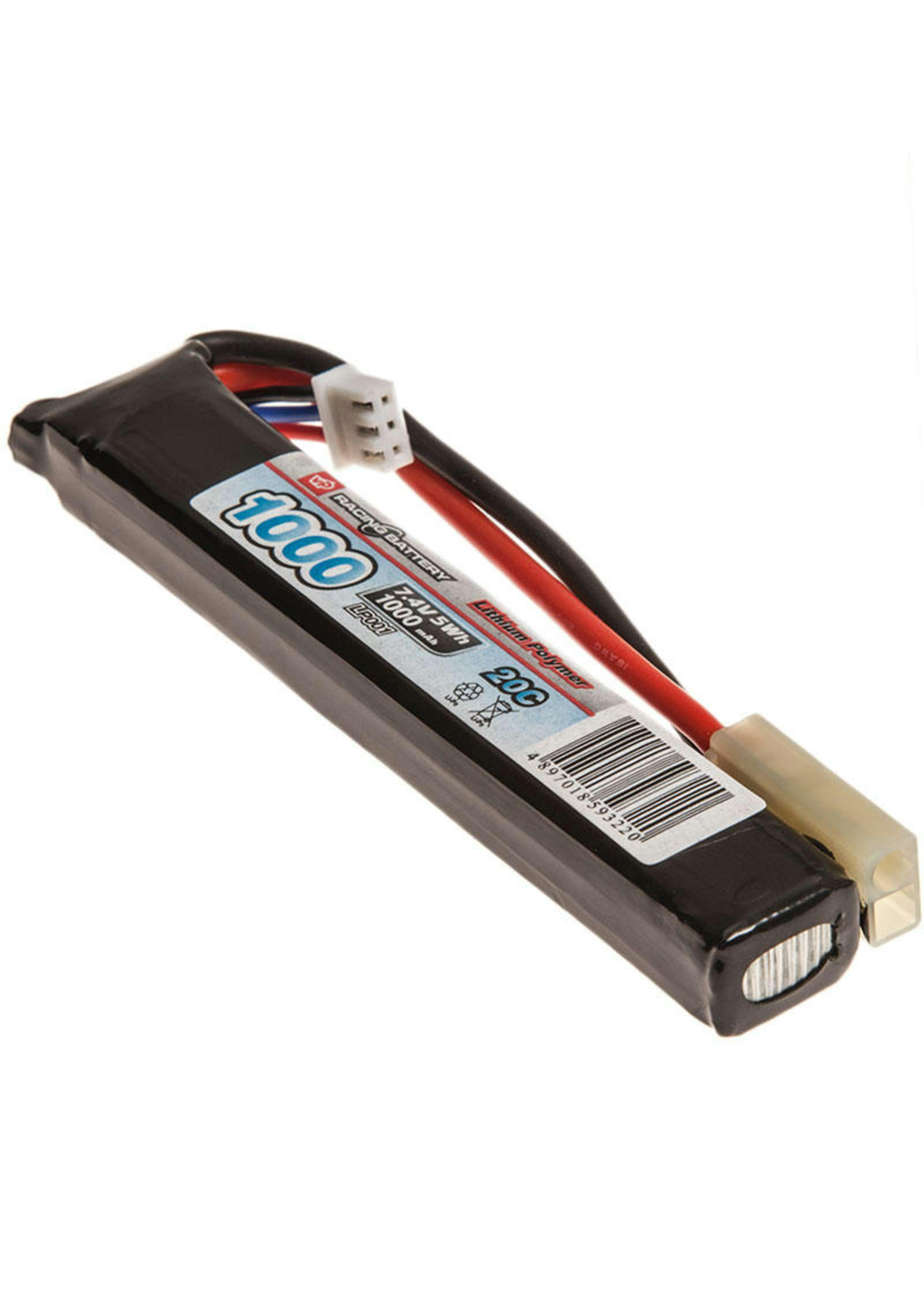 VP Racing 7.4v 1000mAh 20C LiPo Airsoft Battery Patrol Base UK