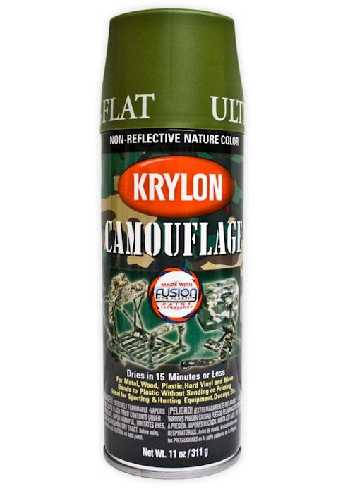 Krylon Camouflage Spray Paint; Woodland Green