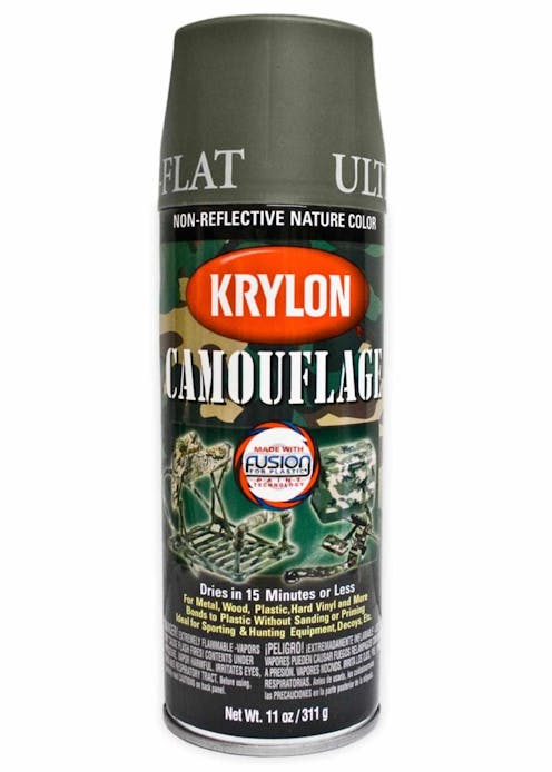 krylon camouflage ultra flat olive spray paint