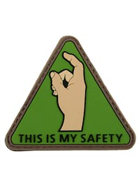 8Fields Tactical - This Is My Safety Rubber Patch - Green