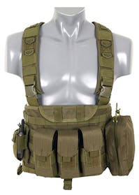 8Fields - Fully Loaded Recon Lightweight Chest Harness - Olive Front